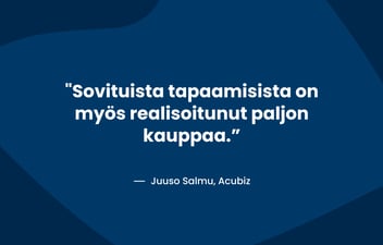 Acubizin kokemuksia Myyntiakatemiasta